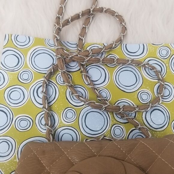 Faux Leather Dark Tan Rose Crossbody Bag - Picture 7 of 13